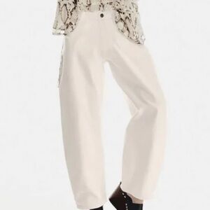 Zara Cream Ankle & Cropped Jeans